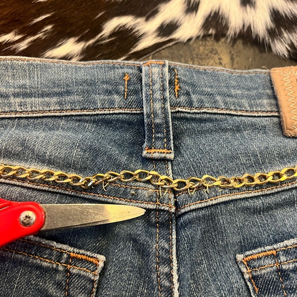 D&G Dolce & Gabbana Women's Jeans Chain  Italy Size 30 - Picture 7 of 11